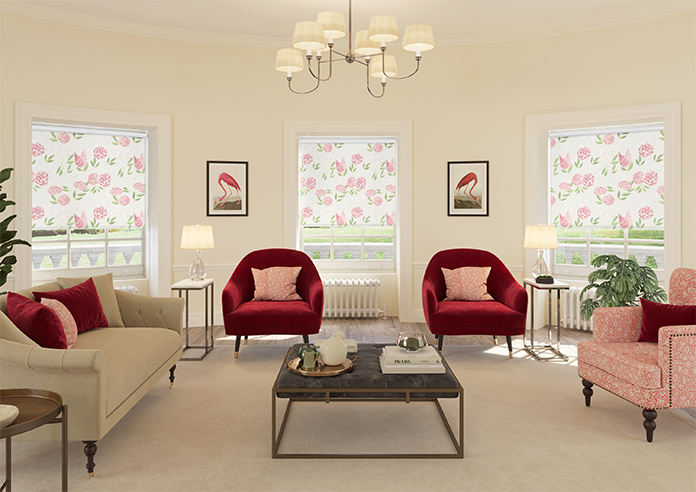 Hydrangea, Rouge - Twist&Fit Roller Blind - Image 8